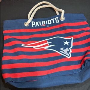 New England Patriots Rope Handle Tote Bag NFL Game Day Super Bowl Fan